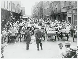 Commerce Prints: Vendors Gathering to March to Their Stands