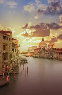 Buena Vista Images Prints: Venice. The Grand Canal at sunset