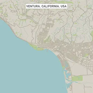 Ventura California US City Street Map