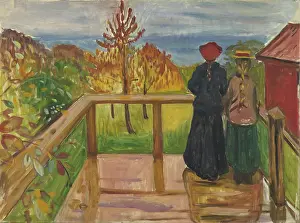 Symbolist Prints: On The Veranda