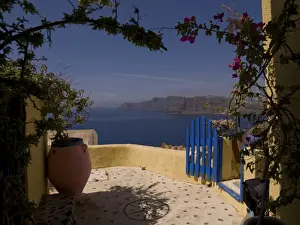 Veranda, Santorini, Greece