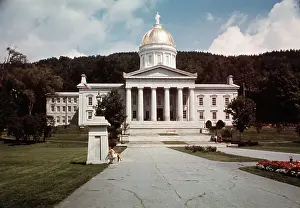 Greek Revival Prints: Vermont State Capitol Building
