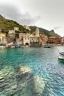 Manarola Collection: Vernazza harbor in Cinque Terre, Italy