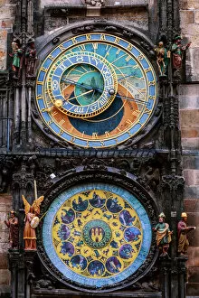Images Dated 4th August 2017: Vertical, Astronomical clock, Prague, Czechia