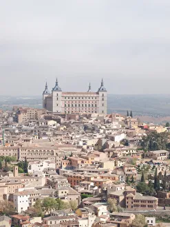Castilla La Mancha Gallery: Vertical view of Old Town an Alcazar of Toledo