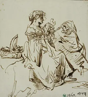 Dutch Prints: Vertumnus and Pomona. Creator: Rembrandt Harmensz van Rijn