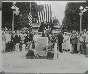 Ohio Prints: Veterans Gathering at Memorial