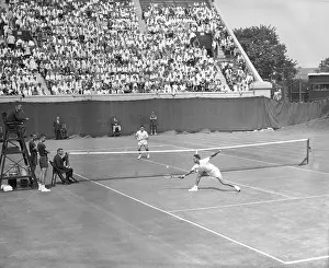 Vic Seixas and Ken Rosewall Playing Tennis