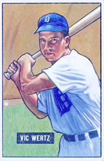 Arc0016622 Prints: Vic Wertz Baseball Card