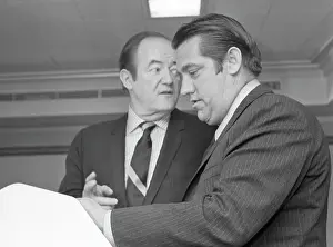 Former Vice President Hubert Humphrey and Senator Fred Harris