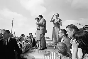 Vice President Nixon Speaking at Deaf Mute School