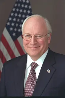 Prints of March 31, 2003 - Official Portrait of Vice President Richard Cheney takn in the White House Roosevelt Room by photographer David Bohrer. (Photo by PhotoQuest/Getty Images) Timeless Moments: A Visual Journey Through History’s Defining Images: Vice President Richard Cheney, 2003