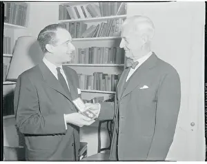 Victor Borge Receiving a Medal