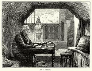 Images Dated 16th April 2015: Victor Hugo in his study, Hauteville House Guernsey