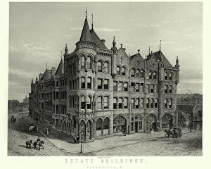 : Victorian Architecture: Estate Buildings, Huddersfield, West Yorkshire 1870s
