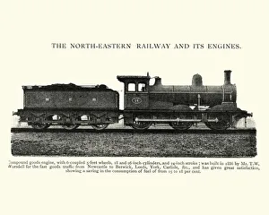 Images Dated 24th January 2017: Victorian compound goods steam train