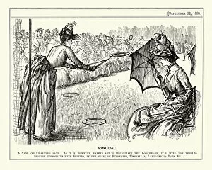 Images Dated 13th May 2015: Victorian Game of Ring-goal, 1888