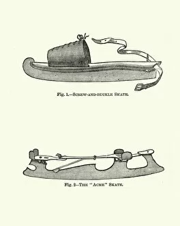 Images Dated 27th April 2018: Victorian ice skates