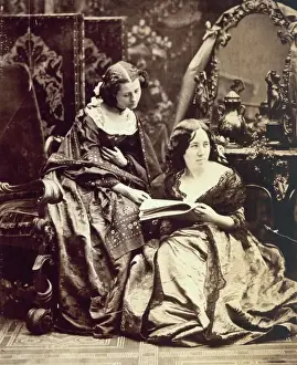 Portrait Black Prints: Victorian Ladies