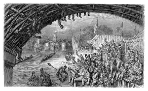 Images Dated 31st March 2010: Victorian London - Barnes Bridge