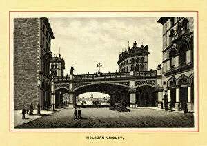 Images Dated 28th September 2015: Victorian London - Holborn Viaduct