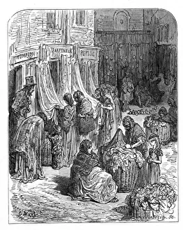 Retail Gallery: Victorian London - Second hand clothes market
