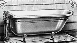 Porcelain Prints: Victorian Porcelain Lined Bathtub