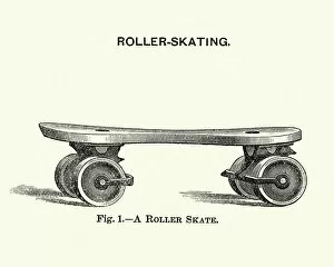 Images Dated 27th April 2018: Victorian roller skate