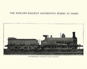 Images Dated 24th January 2017: Victorian six wheeled coupled goods steam train