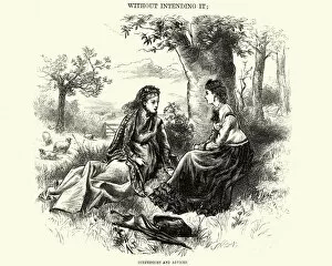 Images Dated 2nd May 2017: Victorian women asking advice of each other