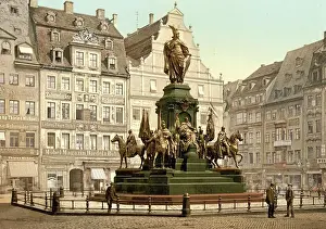 Memorials Prints: Victory Monument, Monument in Leipzig