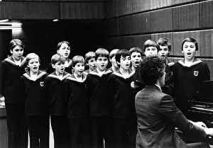 Uniforms Prints: Vienna Boys'Choir at a rehearsal