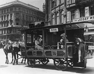 Horse-drawn Trams (Horsecars) Collection: Viennese Tram