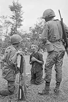 Da Nang Prints: Viet Cong Suspect with Hands in Air