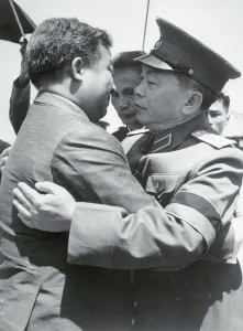 Hanoi Prints: Vietnam and Cambodia Leaders Embrace