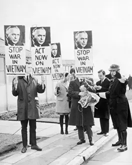 Vietnam War Protesters at Airport