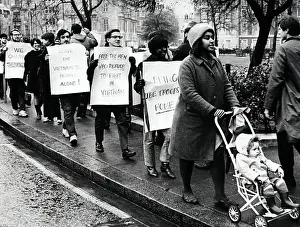 Vietnam War Protesters In London