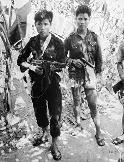 Arsenal Prints: Two Vietnamese Boys with Guns
