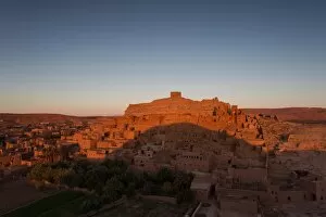 Images Dated 11th November 2015: View of Ait Benhaddou Kasbah at sunrise, Ait Ben Haddou, Ouarzazate, Morocco
