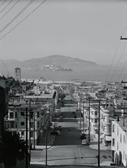 Ominous Prints: View of Alcatraz Island from Russian Hill