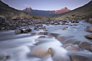 View of the Amphitheatre massif in the Drakensberg