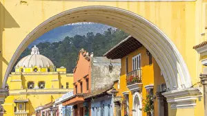 Convent Prints: View through Arco de Santa Catalina (Santa Catalina Arch) Antigua Guatemala