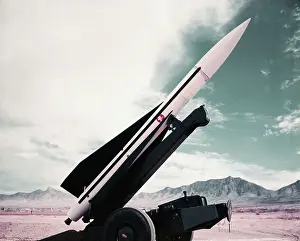 New Mexico Prints: View of US Army Hawk Guided Missile