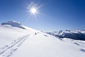 Images Dated 19th February 2011: View during the ascent of Mt Cima Bocche, above Passo Valles, Mt Colbricon