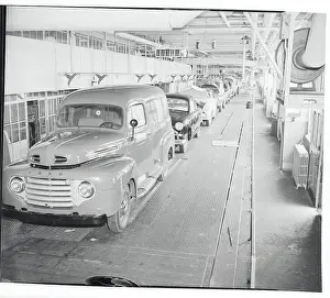 Edgewater Prints: View of Assembly Line at Ford Plant
