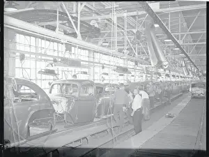 Edgewater Prints: View of Assembly Line at Ford Plant