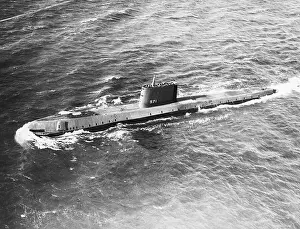 View of Atomic-Powered Submarine