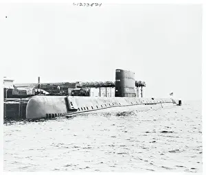 View of Atomic-Powered Submarine
