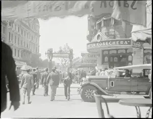 View of the Avenida De May in Buenos Aires