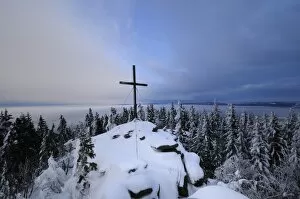 Images Dated 5th February 2010: View from Baerenstein mountain, Gruenwald near Aigen, Muehlviertel region, Upper Austria, Europe